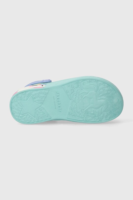 Detské šľapky Skechers UNICORN DREAMER 308400L tyrkysová
