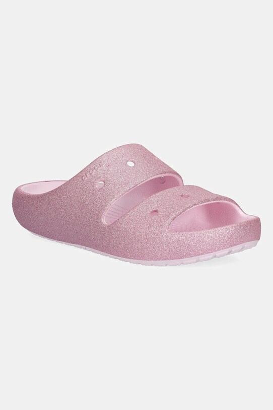 Crocs slapi copii CLASSIC GLITTER SANDAL V roz 209705.CROCS.CLASSIC.GL