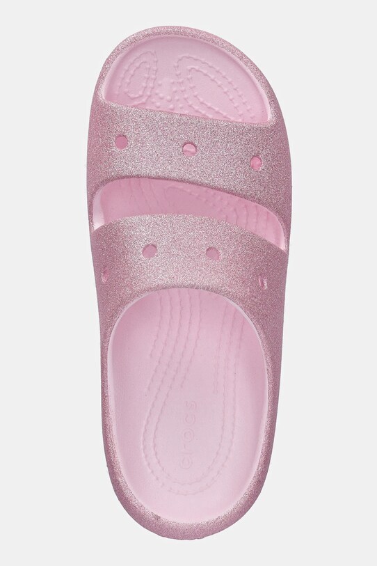 Детски чехли Crocs CLASSIC GLITTER SANDAL V розов 209705.CROCS.CLASSIC.GL