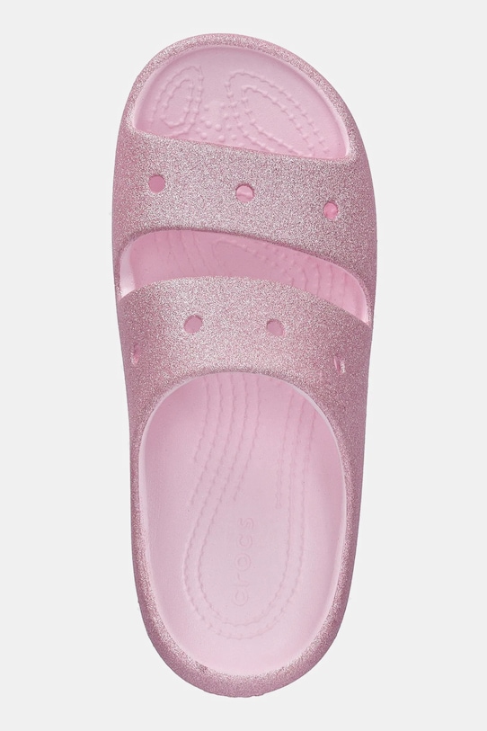 Crocs slapi copii CLASSIC GLITTER SANDAL V roz 209705.CROCS.CLASSIC.GL