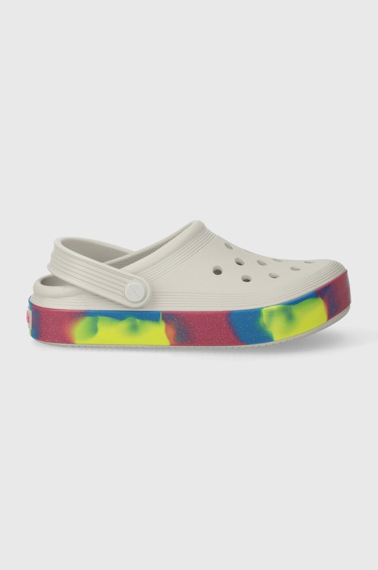 Παιδικές παντόφλες Crocs OFF COURT GLITTER BAND CLOG 209714.CROCS.OFF.COURT. γκρί SS24