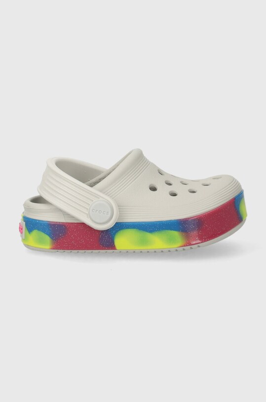 Crocs slapi copii OFF COURT GLITTER BAND CLOG 209717.CROCS.OFF.COURT. gri SS24