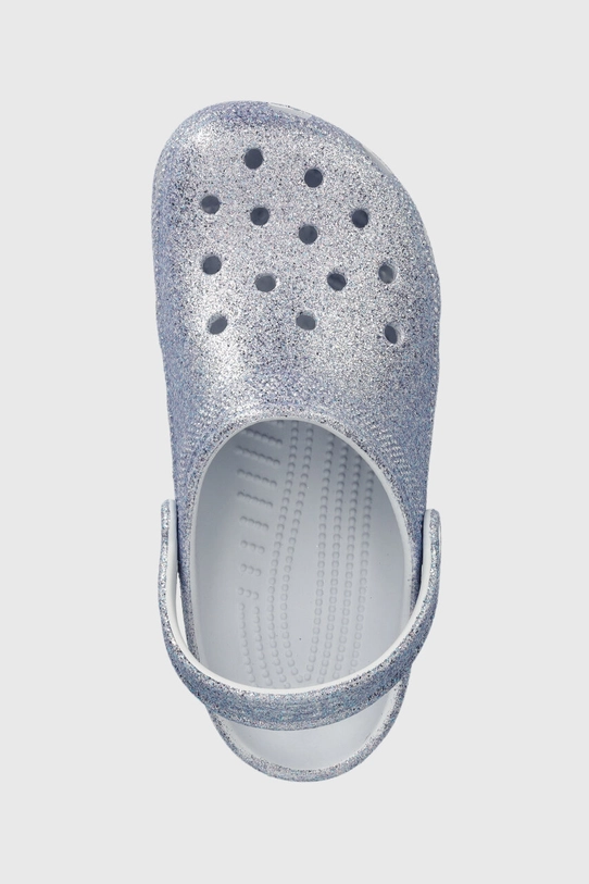 Дитячі шльопанці Crocs Classic Glitter Clog фіолетовий 206993.Classic.Glitter.