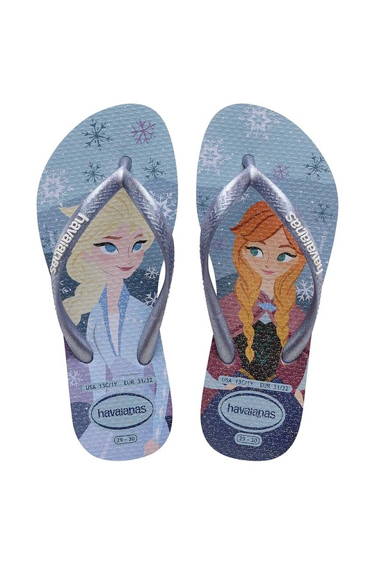 Παιδικές σαγιονάρες Havaianas KIDS SLIM PRINCESS χαρακτήρες παραμυθιού μπλε 4123328.5020