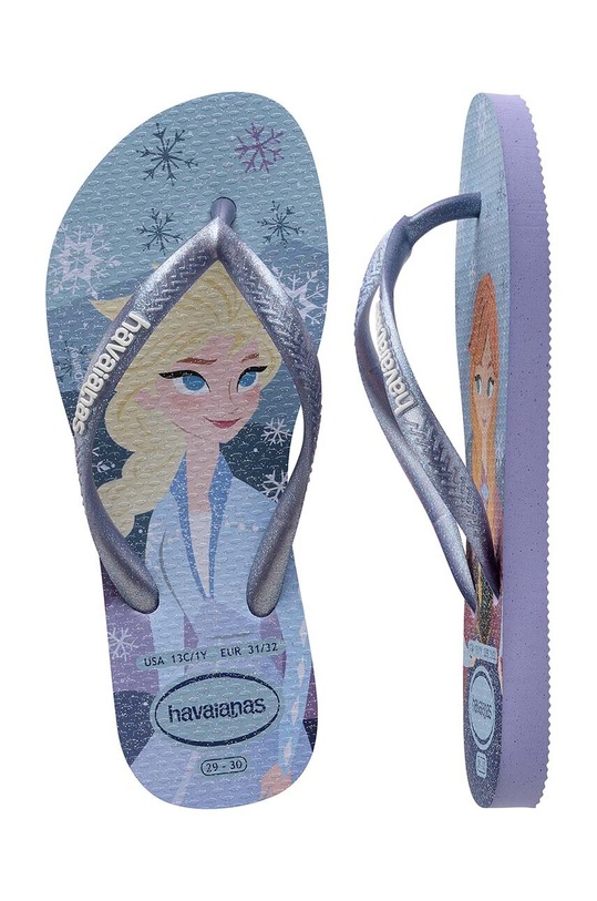 Παιδικές σαγιονάρες Havaianas KIDS SLIM PRINCESS 4123328.5020 μπλε