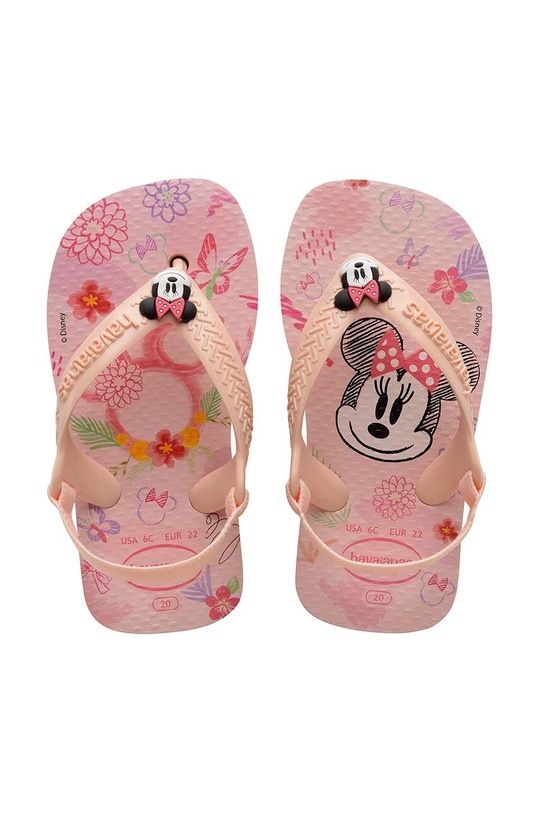Παιδικές σαγιονάρες Havaianas BABY DISNEY CLASSICS χαρακτήρες παραμυθιού ροζ 4137007.7233