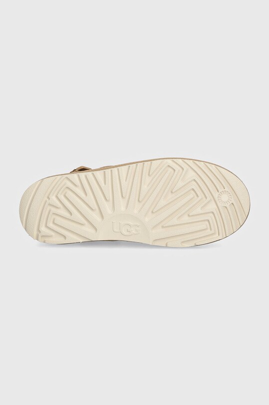 UGG papuci din piele intoarsa pentru copii GOLDENSTAR CLOG 1159770K bej