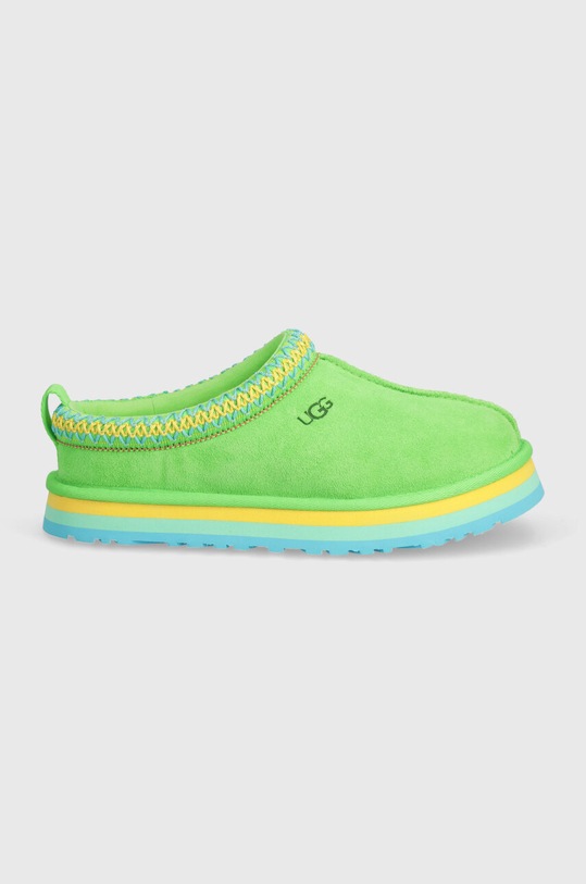 Detské semišové papuče UGG TAZZ 1153054K zelená SS24