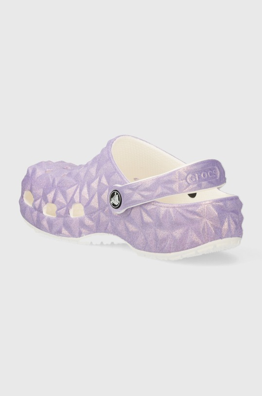 Chłopiec Crocs klapki dziecięce CLASSIC IRIDESCENT GEO CLOG 209693.CROCS.CLASSIC.IR fioletowy