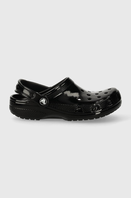 Crocs klapki dziecięce CLASSIC HIGH SHINE CLOG 209834.CROCS.CLASSIC.HI czarny SS24