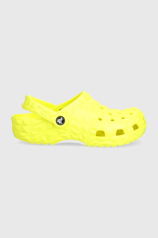 Crocs klapki dziecięce Classic Geometric Clog 209572.Classic.Geometri żółty SS24