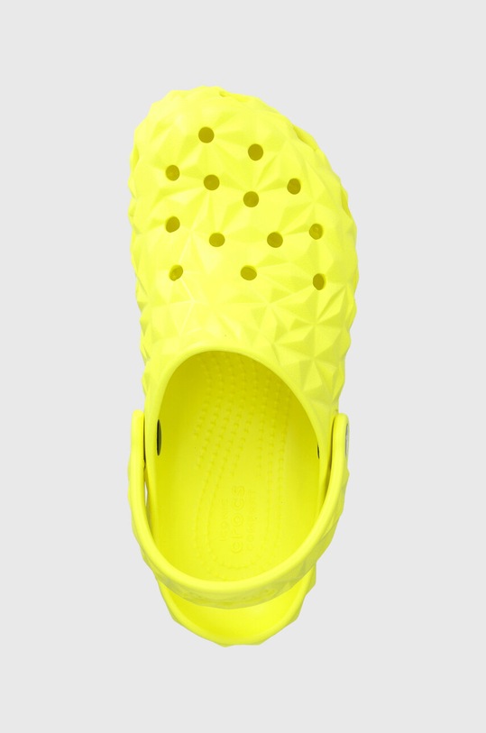 Crocs klapki dziecięce Classic Geometric Clog żółty 209572.Classic.Geometri