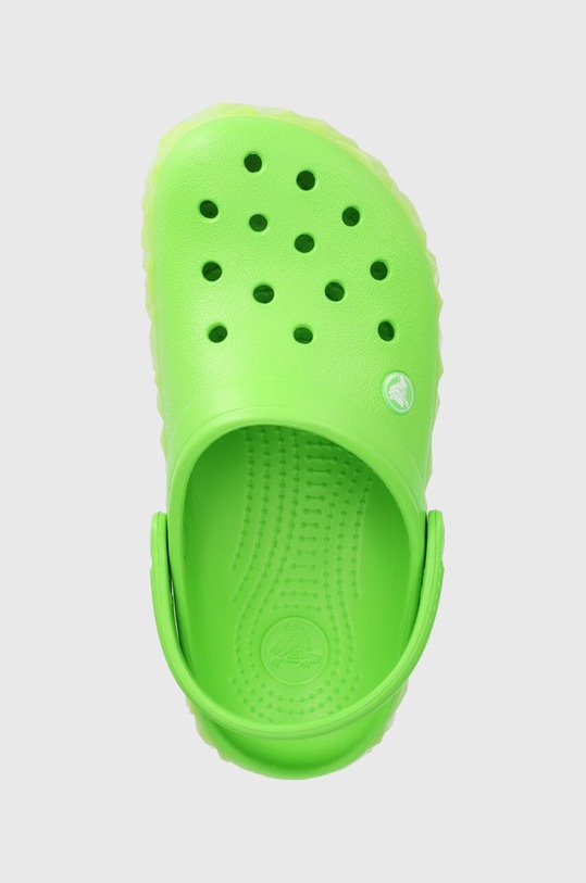 Παιδικές παντόφλες Crocs Geometric Glow Band πράσινο 210132.CrocbandGeometri