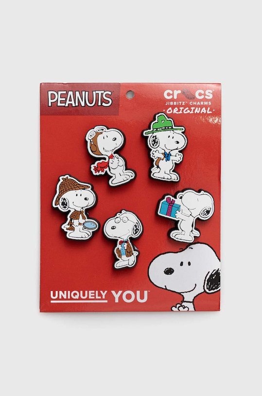 Bedževi za obuću Crocs 5-pack Likovi iz crtića bijela Peanuts.5Pck