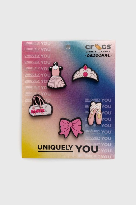 Crocs przypinki do obuwia dziecięce 5-pack różowy Ballet.Class.5.Pack