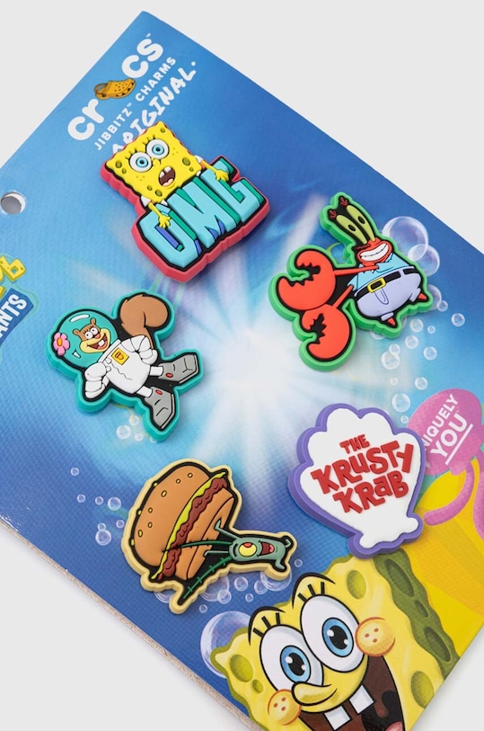 Дитячі значки для взуття Crocs 5-pack Spongebob.5Pck барвистий SS24