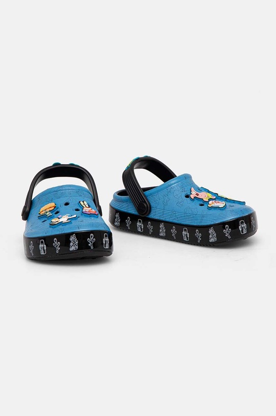 Chłopiec Crocs klapki dziecięce Spongebob Multi Off Court Clog 209823.Spongebob.Multi niebieski