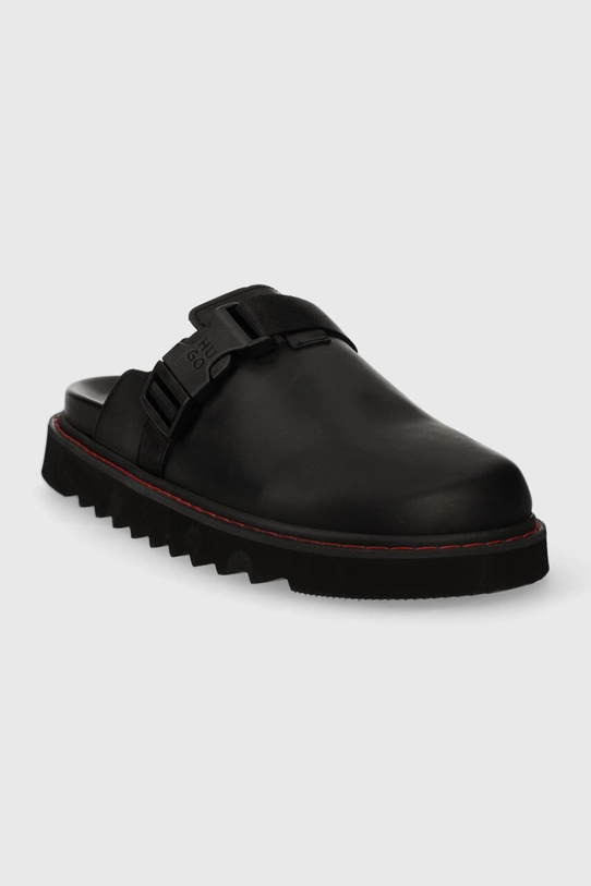 HUGO slapi de piele Syrax 50512728.001 negru SS24