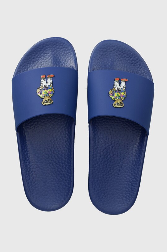 Pantofle Polo Ralph Lauren Polo Slide modrá 809934056001.401