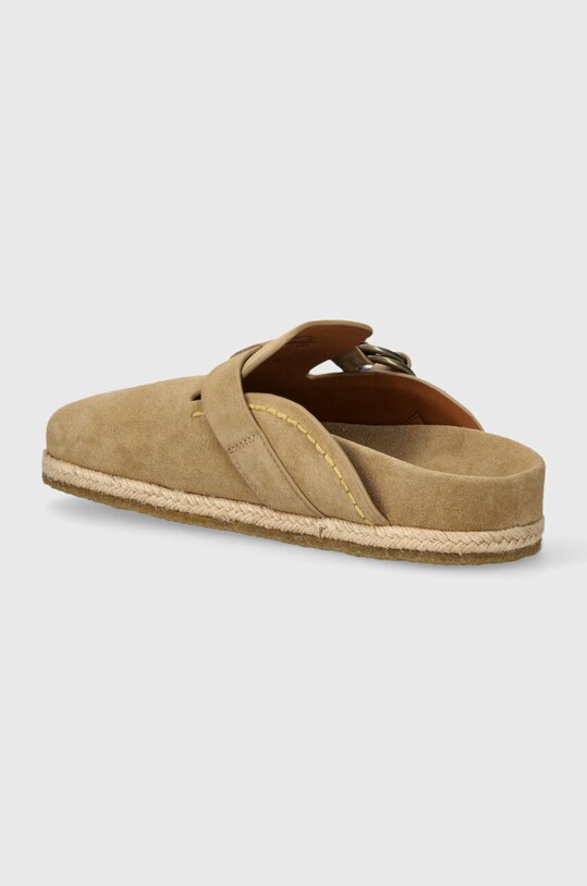Взуття Замшеві шльопанці Polo Ralph Lauren Turbach Clog 803931273003.250 бежевий