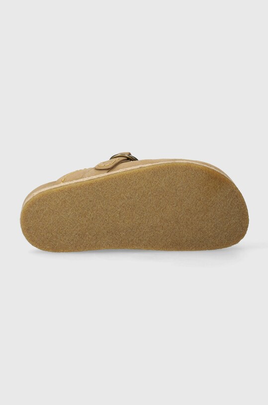 Замшеві шльопанці Polo Ralph Lauren Turbach Clog 803931273003.250 бежевий