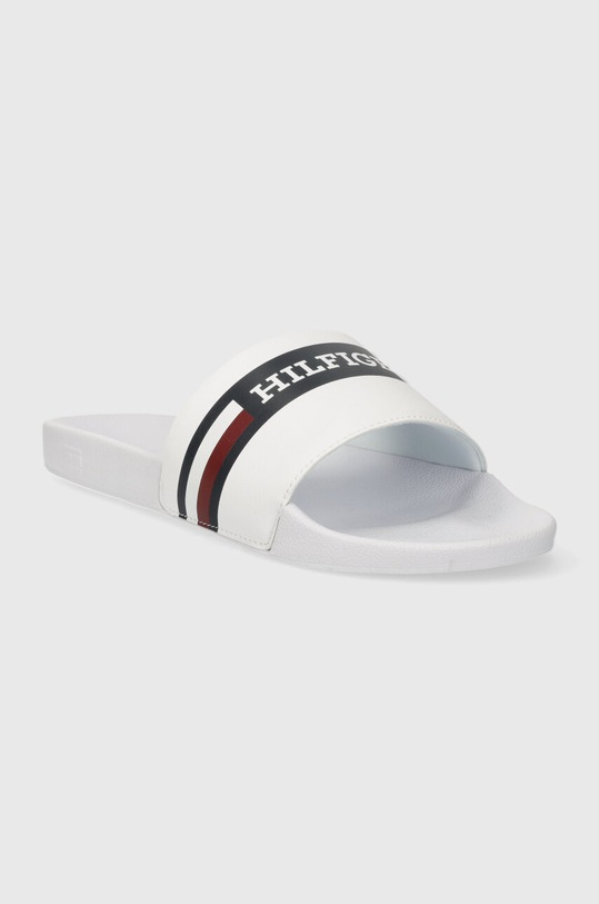 Obuv Šľapky Tommy Hilfiger CORPORATE HILFIGER POOL SLIDE FM0FM04911 biela
