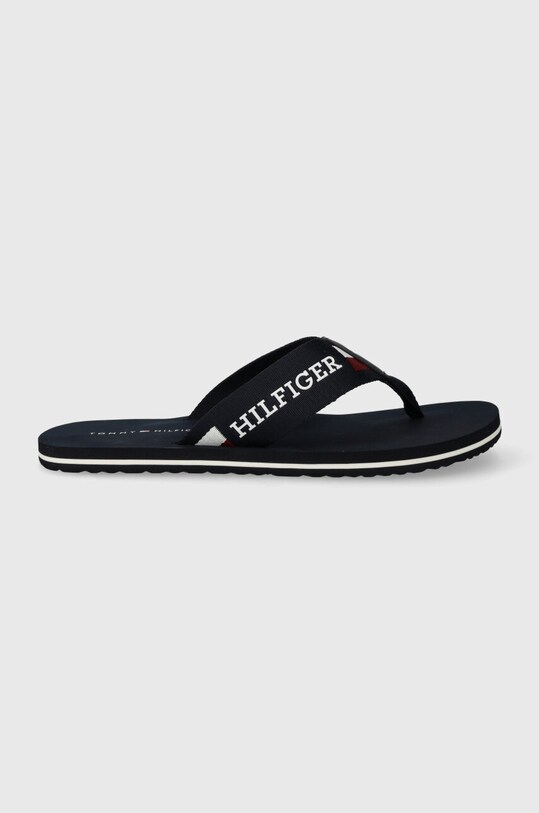 Tommy Hilfiger japonki CORPORATE MONOTYPE BEACH SANDAL granatowy FM0FM04913