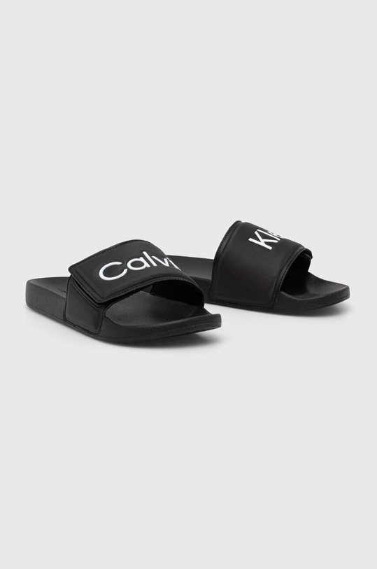 Παντόφλες Calvin Klein POOL SLIDE ADJ HM0HM01357 μαύρο SS24
