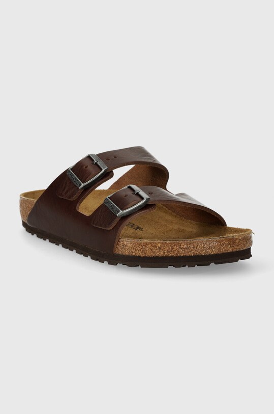 Кожаные шлепанцы Birkenstock Arizona BG 1023117 коричневый SS24