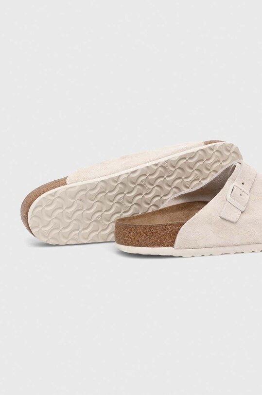 Semišové šľapky Birkenstock Zürich béžová 1025028