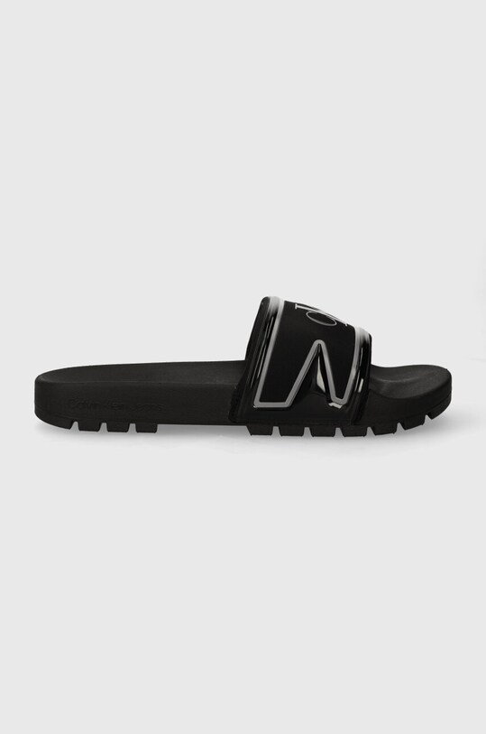 Calvin Klein Jeans papuci TRUCK SLIDE IN textil negru YM0YM00862