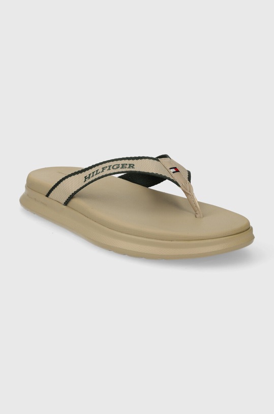 Tommy Hilfiger japonki DUAL DENSITY TOE BEACH SANDAL FM0FM05015 beżowy SS24