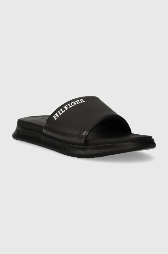 Pantofle Tommy Hilfiger DUAL DENSITY HILIFGER POOL SLIDE FM0FM05017 černá SS24