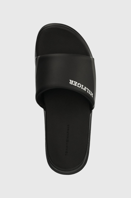 Pantofle Tommy Hilfiger DUAL DENSITY HILIFGER POOL SLIDE černá FM0FM05017