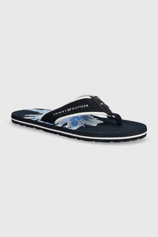 Tommy Hilfiger japonki PALM PRINT BEACH SANDAL granatowy FM0FM05026