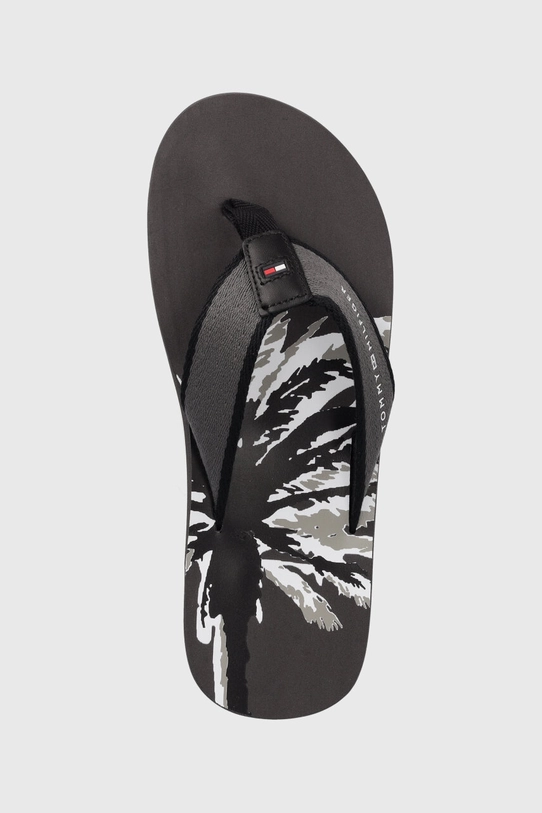 Japanke Tommy Hilfiger PALM PRINT BEACH SANDAL siva FM0FM05026