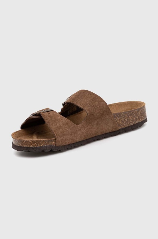 Barbour klapki zamszowe Sennen MFO0752BE33 brązowy SS24