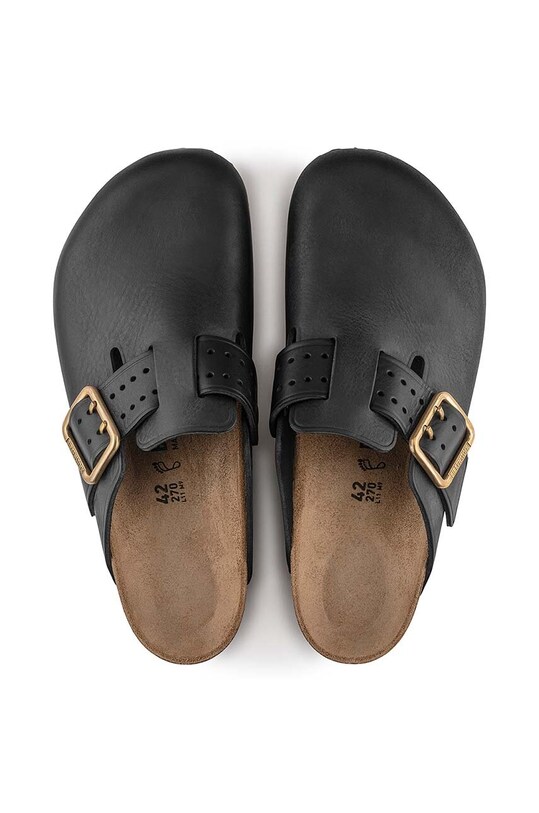 Шкіряні шльопанці Birkenstock Boston Bold Gap 1022577 чорний
