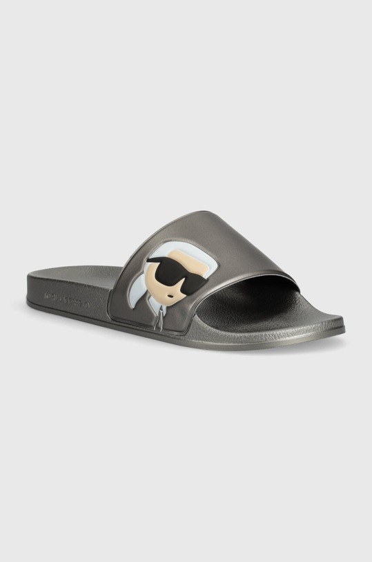 Karl Lagerfeld papuci KONDO argintiu KL70005N.VDM