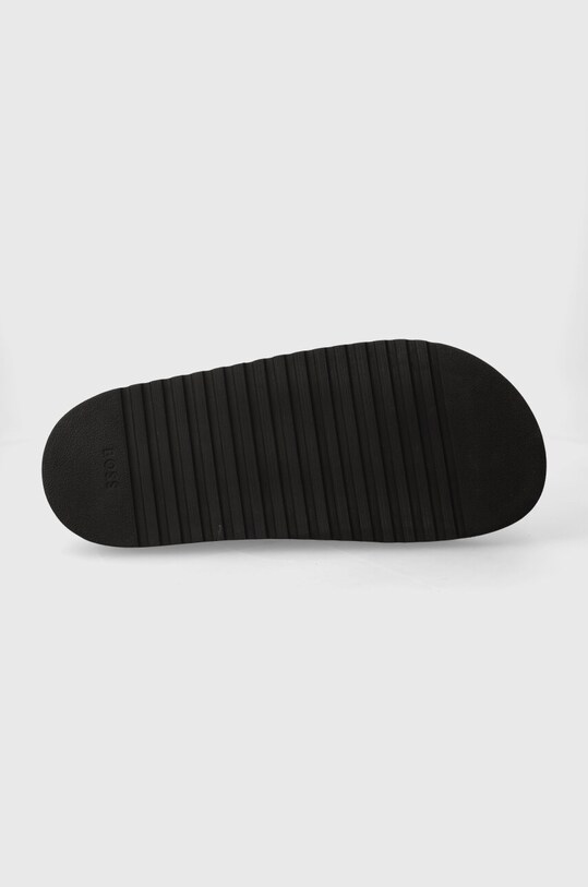 BOSS papuci din piele Cliff 50516784.001 negru