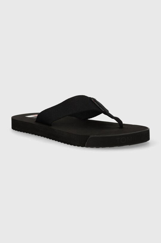 Tommy Jeans slapi TJM ELEVATED FLIP FLOP negru EM0EM01393