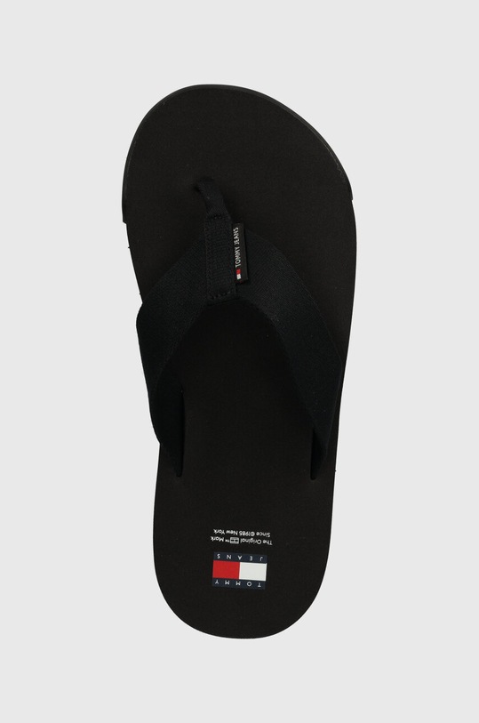 Tommy Jeans slapi TJM ELEVATED FLIP FLOP negru EM0EM01393