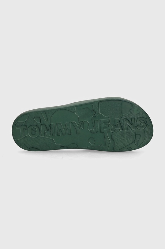 Šľapky Tommy Jeans TJM BASIC SLIDE EM0EM01519 zelená
