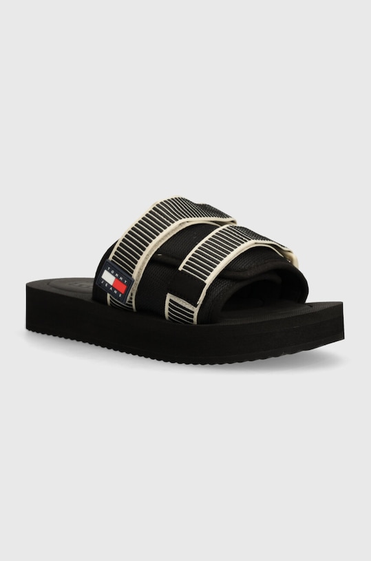 Pantofle Tommy Jeans TJM SANDAL CASUAL černá EM0EM01389