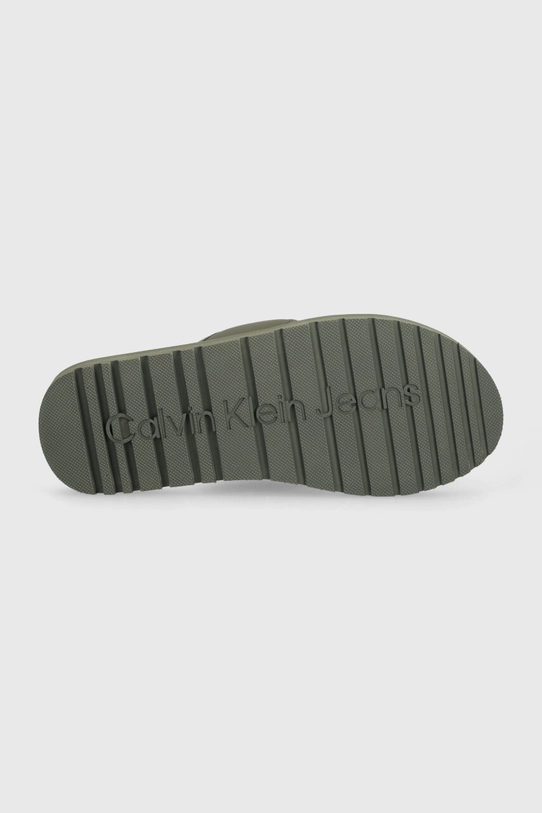 Calvin Klein Jeans slapi THONG SANDAL SLIPON RP IN BTW YM0YM00943 verde