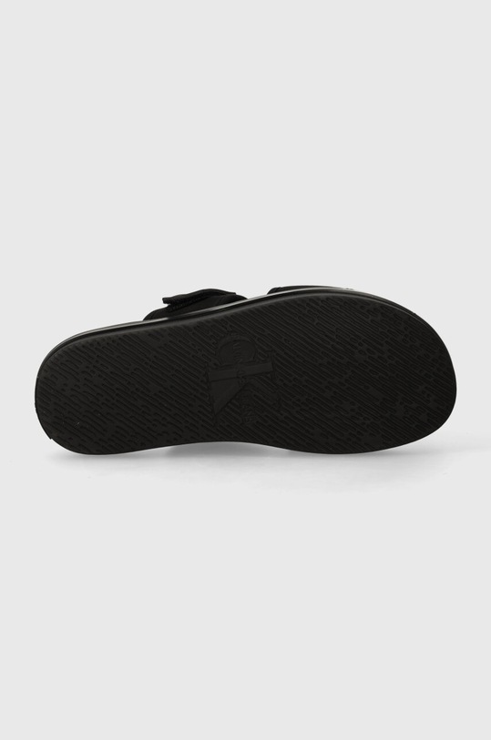 Calvin Klein Jeans papuci DOUBLE BAR SANDAL WB IN BR YM0YM00946 negru