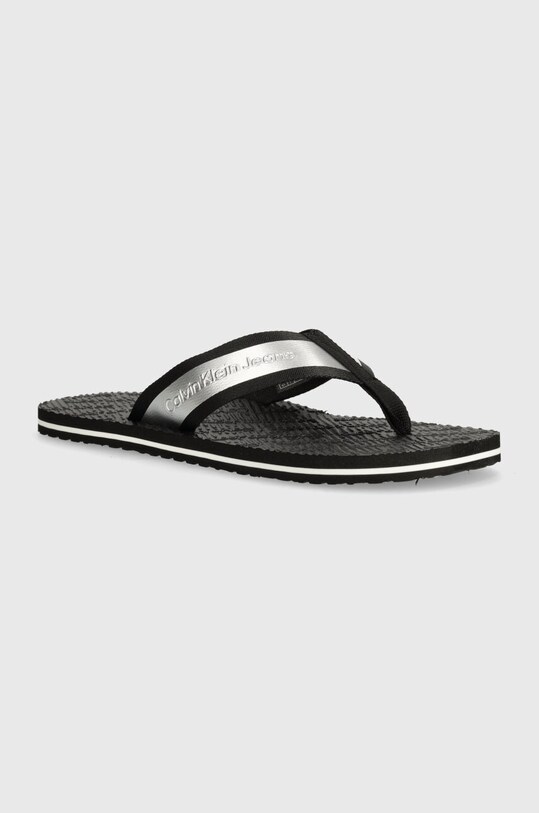Calvin Klein Jeans slapi BEACH SANDAL IN MET negru YM0YM00950