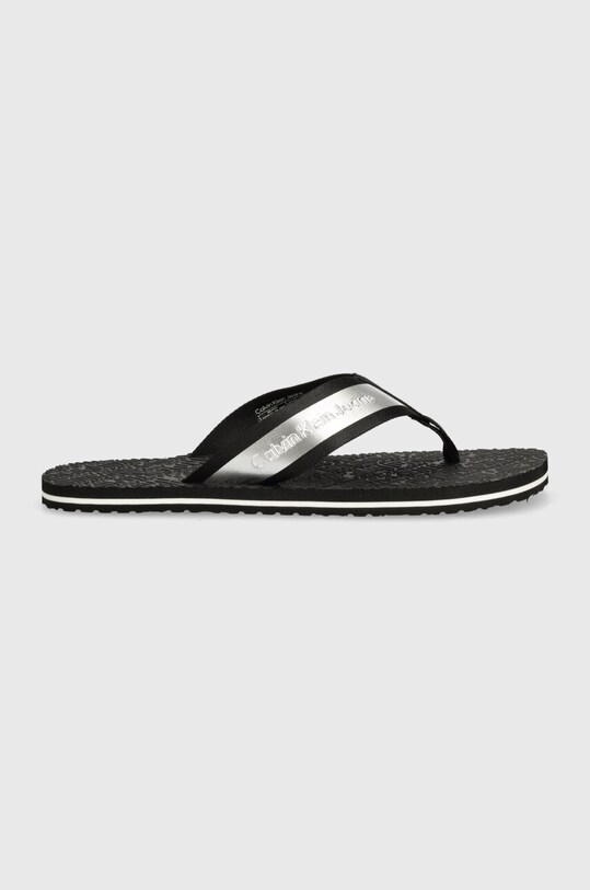 Calvin Klein Jeans slapi BEACH SANDAL IN MET YM0YM00950 negru SS24