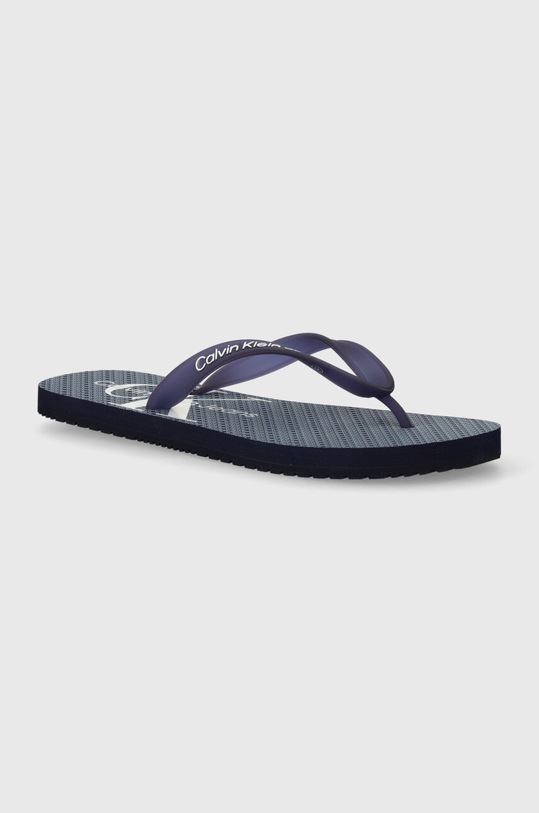 Calvin Klein Jeans japonki BEACH SANDAL GLOSSY granatowy YM0YM00952