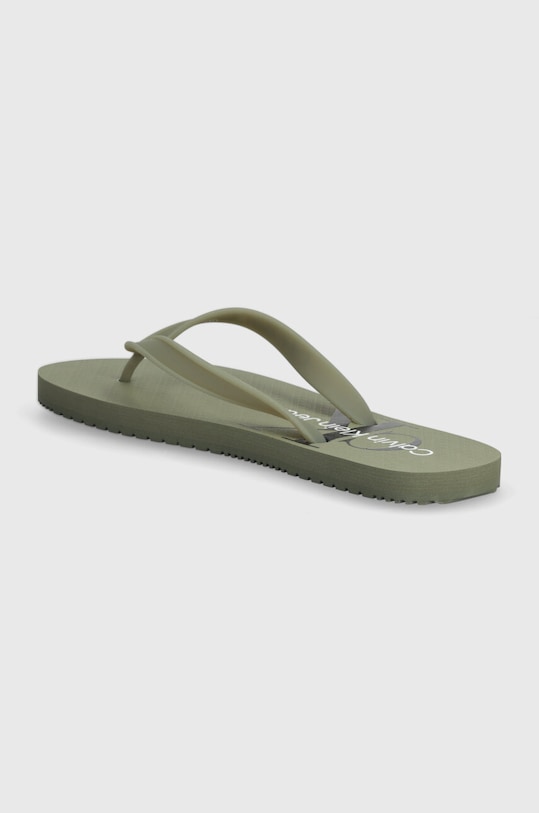Obuwie Calvin Klein Jeans japonki BEACH SANDAL GLOSSY YM0YM00952 zielony